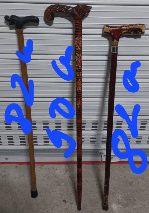 Дървен бастун 4 бр