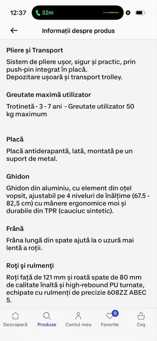 Trotineta GLOBBER 3 roti