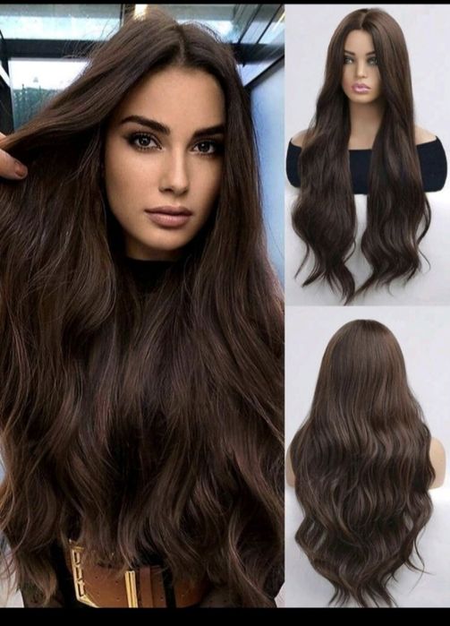 перукa тъмнокафява