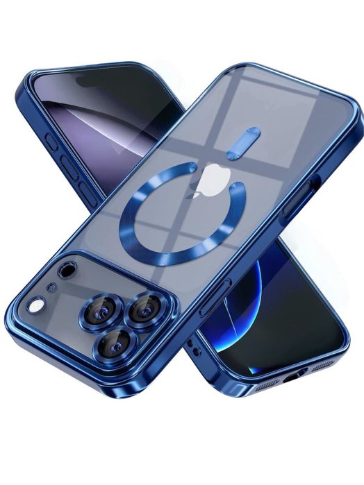 Iphone  16 16 17 AIR PRO MAX PLUS - Husa Magnetica Margine Lucioasa