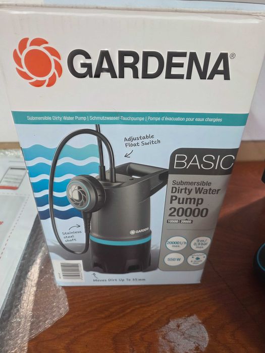 Pompa Submersibila de Apa Curata Gardena 20000 BASIC (09016-47) 550W Gri/Negru
