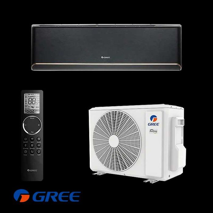 Инверторен климатик Gree Airy - черен