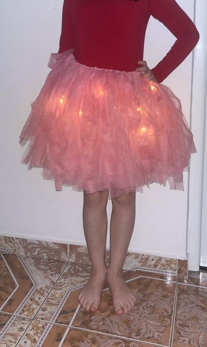 Fustita cu luminite ( vata de zahar) pt fete 6-9 ani