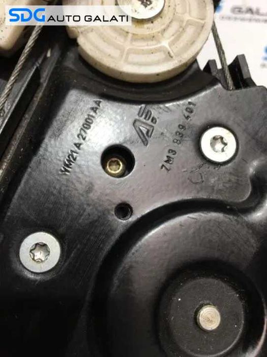 Macara Electrica Stanga Spate Volkswagen Sharan 1996 - 2010 Cod 7M3 839 401 7M3839401 YM21-A27001-AA