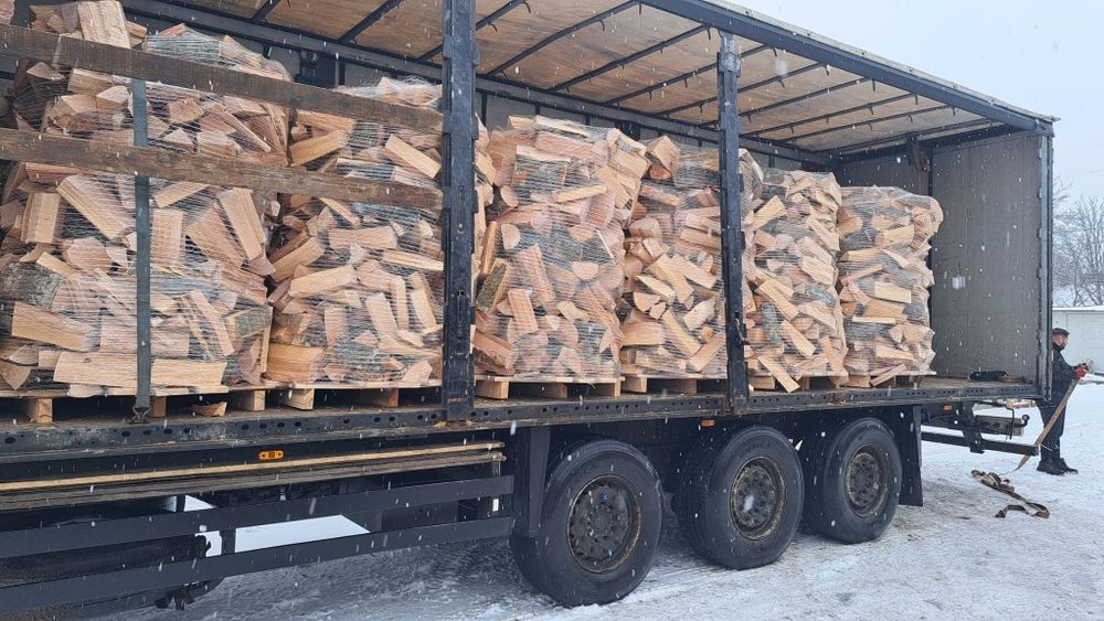 Lemn de foc paletizat  FAG, esența tare