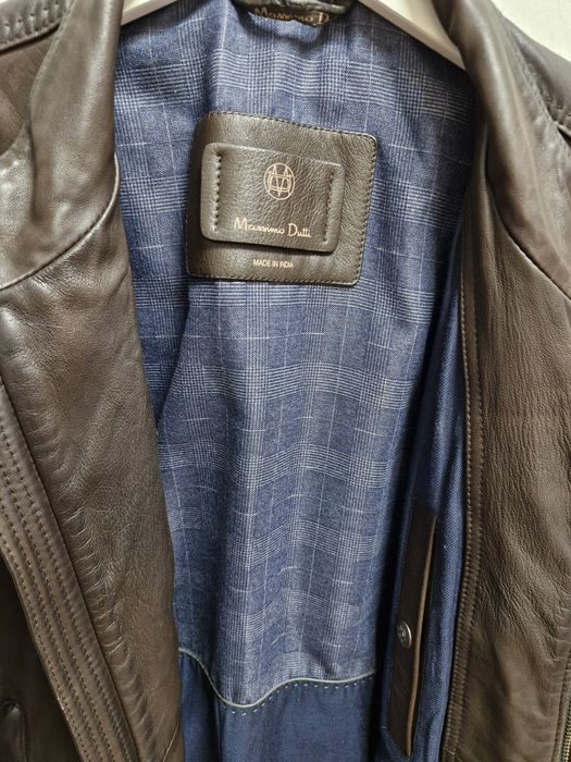 Geaca piele naturala ,Massimo Dutti , Talia L