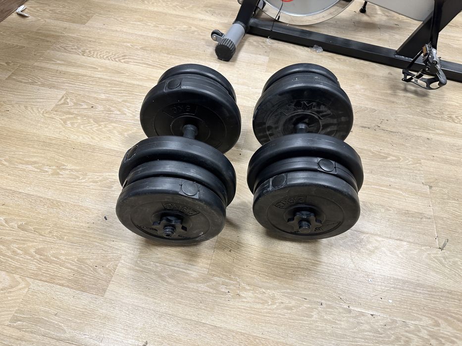 Pachet sala, Gantere reglabile 2x20 kg+Bara haltera