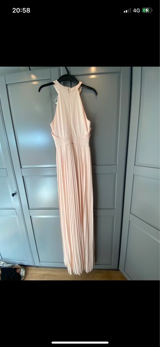 Rochie lunga de ocazie, roz,  marimea S