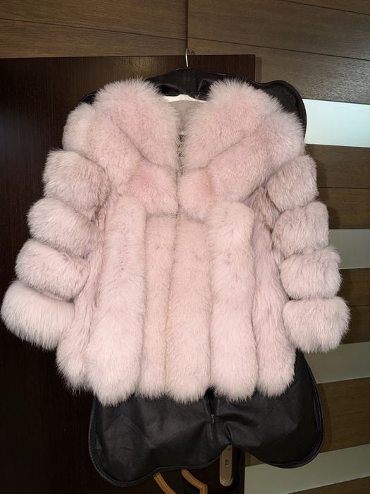 Палто от Естественя кожа и косъм Дамско Италия