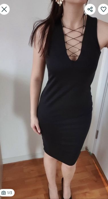Дамска  черна рокля