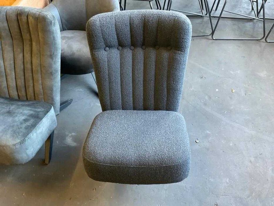 Fotoliu modern tapițat gri