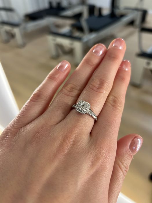 Inel logodnă Teilor - diamant natural