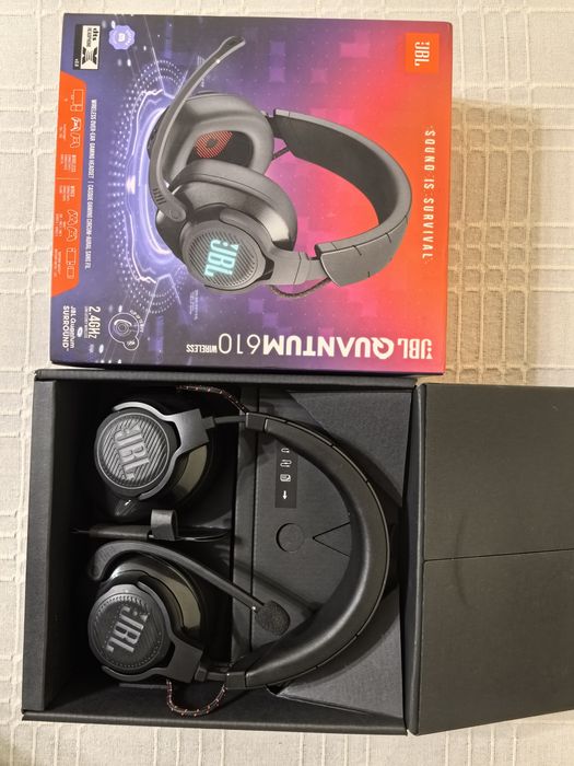 Căști Gaming JBL Quantum 610 Wireless + Jack 7.1 | Casti PC, PS4, PS5