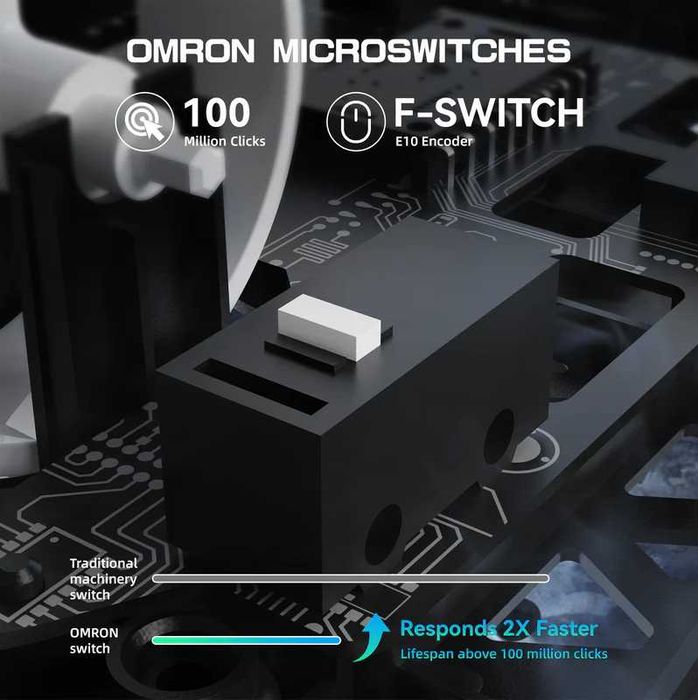 Геймърска мишка ATTACK SHARK R5 ULTRA Carbon Wireless-8K-PAW3950MAX