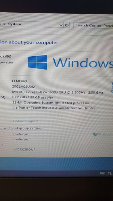 Ноутбук Lenovo ThinkPad X250 экран 12