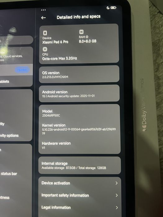 xiomi pad 6 pro sotiladi igravoy pubgda 120 pfs ochadi 144 gerts