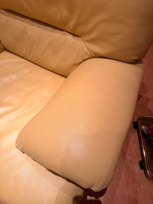 Canapea extensibilă piele + fotolii