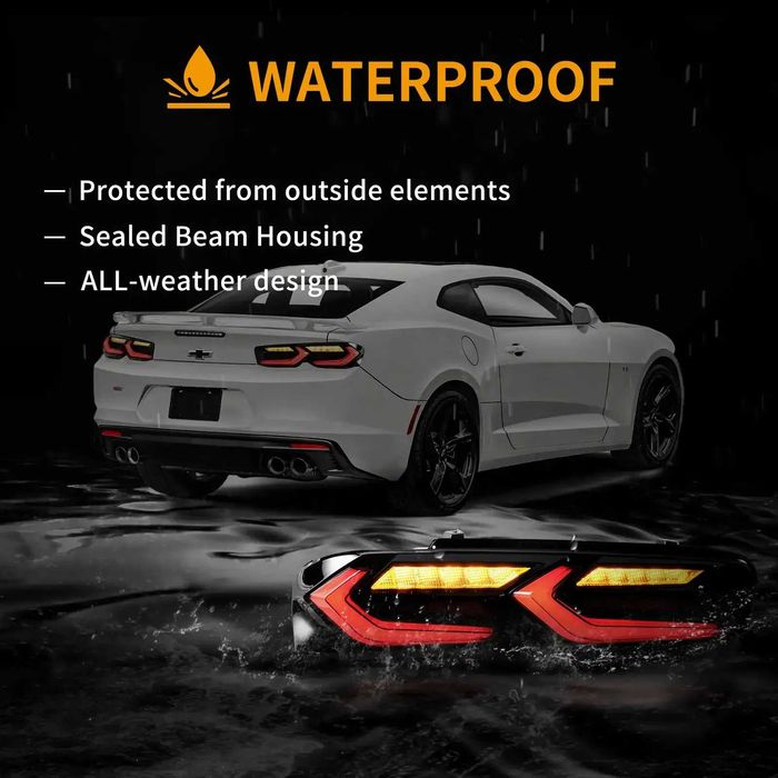 Стопове с динамични жълти мигачи за Chevrolet Camaro след 2019