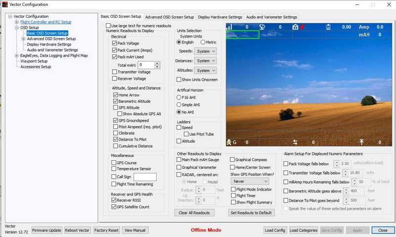 Vector Eagle Tree GPS OSD Autopilot Flight Controller FPV