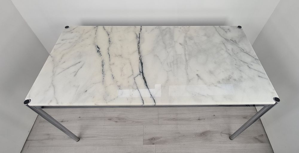 Бюро с мраморен пло USM Haller, класически дизайн за офиси или дома