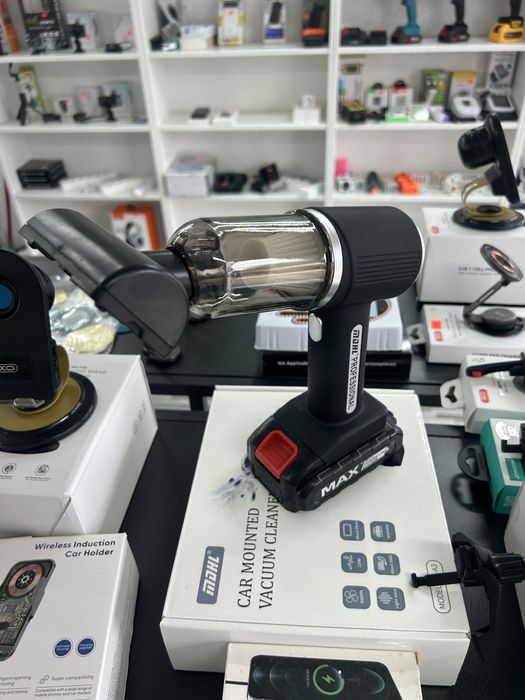 Aspirator auto portabil cu acumulator – putere mare de aspirare