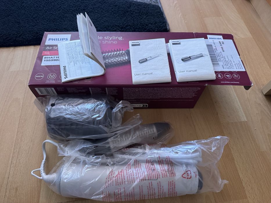 Perie rotativa cu aer cald