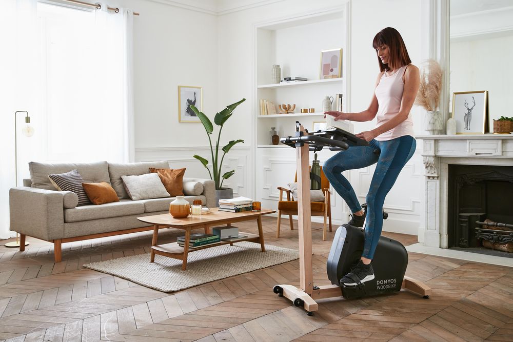 Bicicletă de apartament Woodbike (cadru - produs resigilat Decathlon