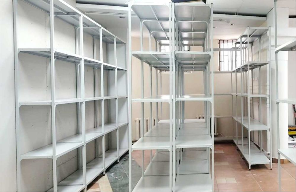 Polkaly stellaj, arxiv tokchasi Акция, метал архивный стеллаж