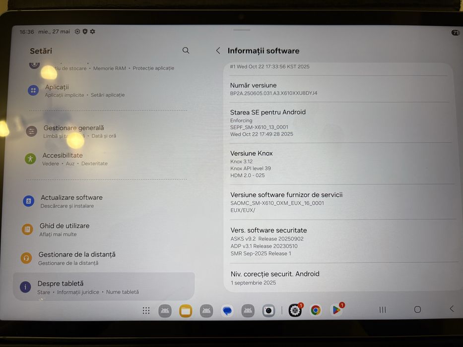 Tableta Samsung Galaxy Tab S9 FE+ și husă de protectie