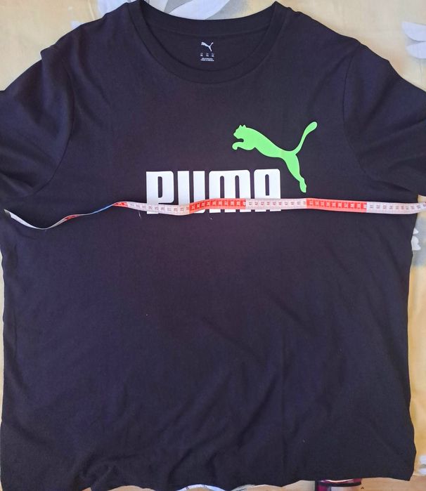 Puma, нова, черна тениска с лого
