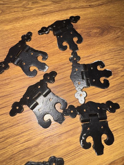 Ръчно ковани железни панти за мебели