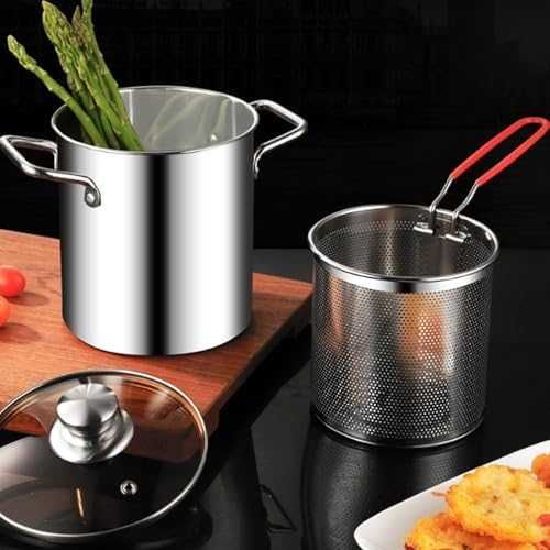Тенджера за аспержи и паста 3L 16см с цедка Inox