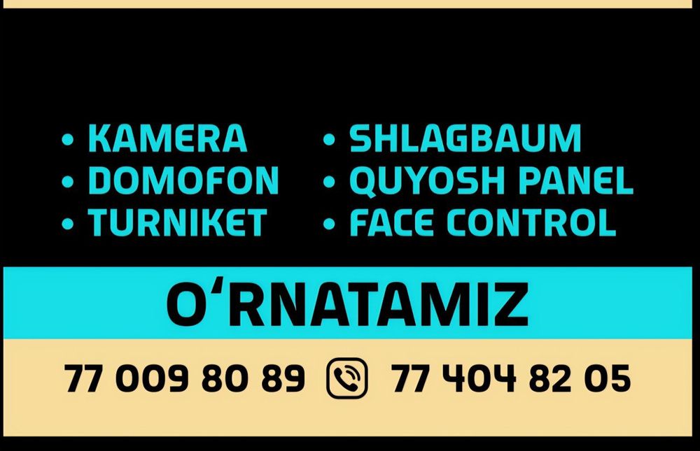 Turniket tri port,domofon,shlakbaum,kuyosh panel, kamera, feyz aydi