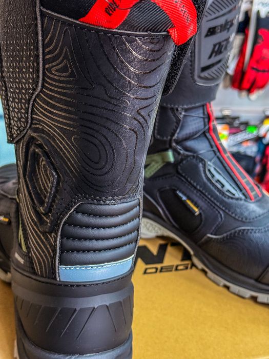 Cizme Moto Adventure Seventy Stelvio Negru/Rosu