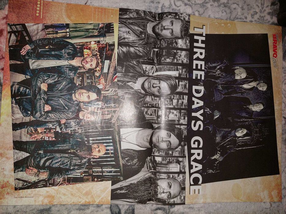 Poster Justin Bieber / Three Days Grace