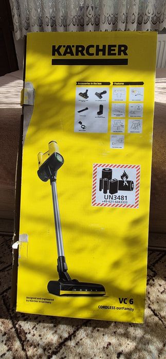 Вертикална прахосмукачка Kärcher VC 6 Cordless OurFamily + 2 бр филтри