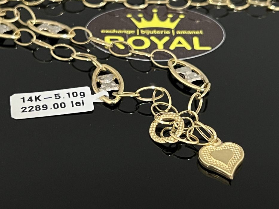 Bijuteria Royal CB : Lant aur 14k 585  5,10 gr