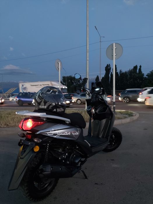 Мопед самурай серый