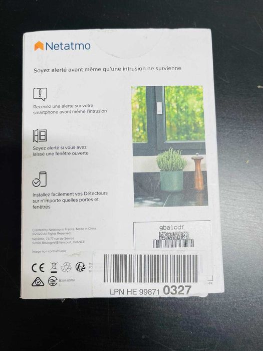 Netatmo DTG-FR Detectoare inteligente de deschidere uși și ferestre