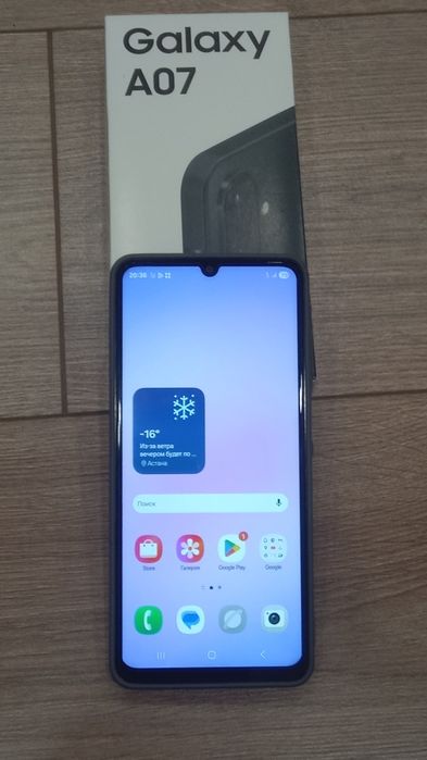Самсунг А07, новый, срочно продам