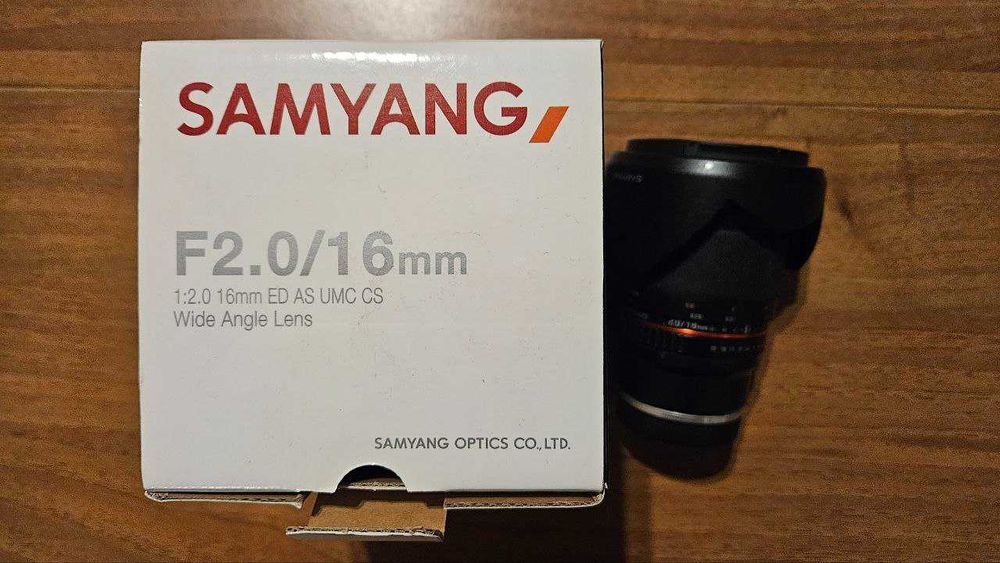 Объектив для камеры Samyang 16mm f/2.0 (байонет Sony E)