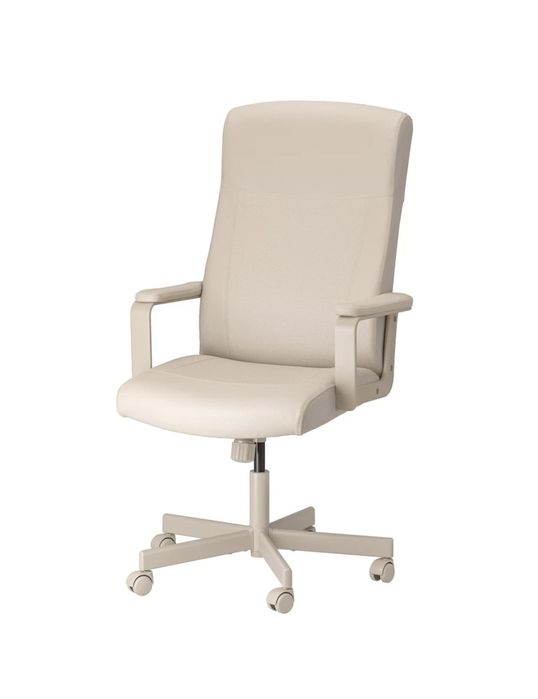 Scaune birou IKEA – 2 bucati bej/crem, foarte confortabil, stare excel