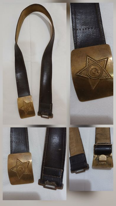 Солдатский Ремень кожаный. Производство СССР, В отличном состоянии.