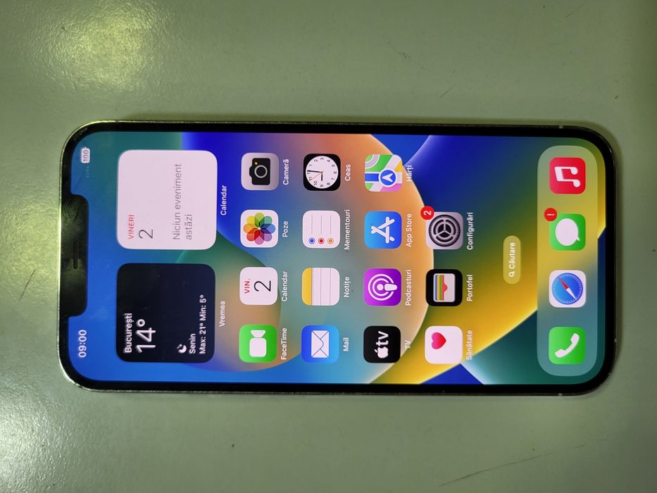 Iphone 12 Pro Max white nu Impecabil Fisurat Poze Reale 256 Gb