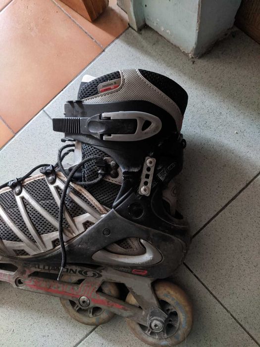 Role Salomon, sina metalica cu 16 roti si 32 rulmenti ABEC 7