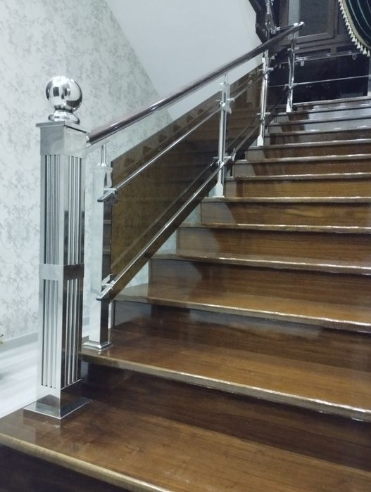 Перила из нержавейка ограждение лестница поршень. Zinalar uchun to'siq