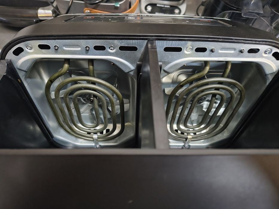 Ninja Foodi Двузонов дигитален фритюрник с горещ въздух, 2 чекмеджета,