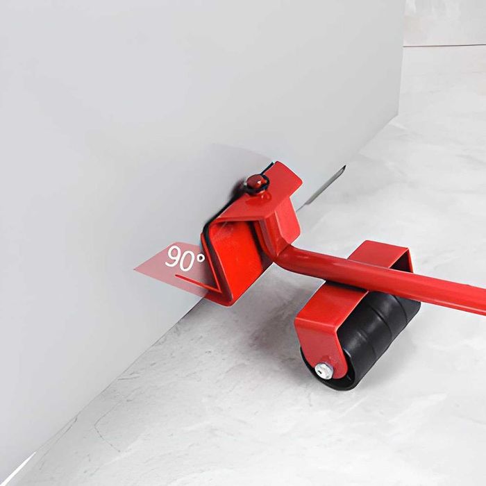 Kit ridicare si transport mobila cu levier si role pivotante 150 kg