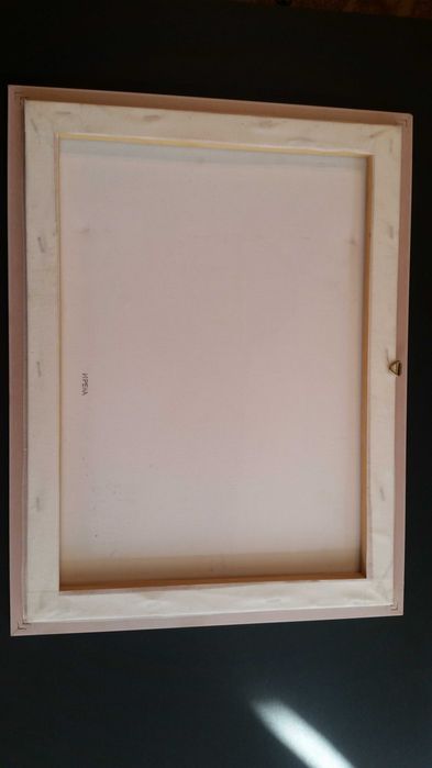 Стара българска черква, рисувана на Балкана с маслени бои на платно.