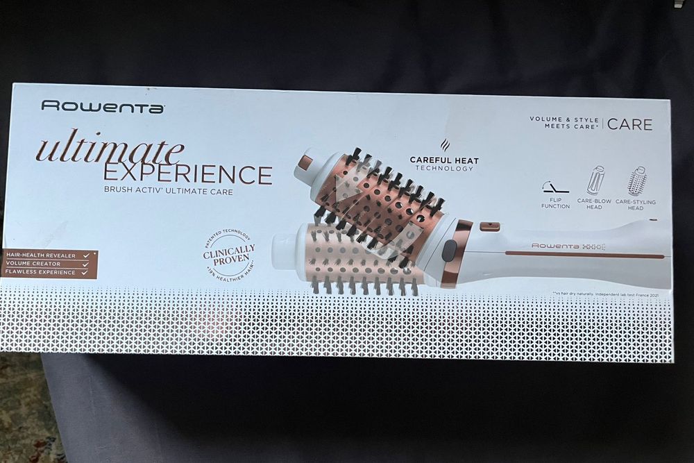 Peria rotativă cu aer cald Rowenta Ultimate Experience Brush Activ Ultimate Care. NOU